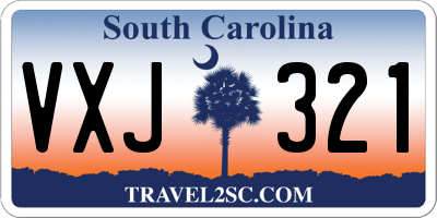 SC license plate VXJ321