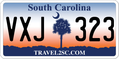 SC license plate VXJ323