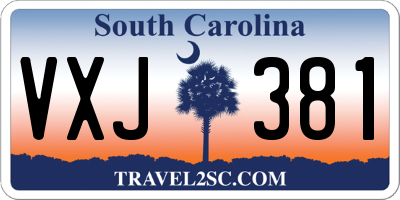 SC license plate VXJ381