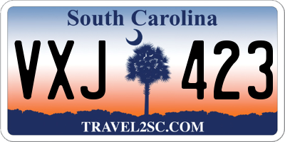SC license plate VXJ423