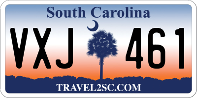 SC license plate VXJ461