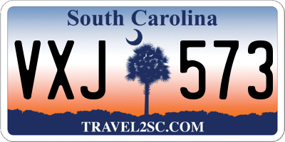 SC license plate VXJ573