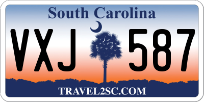SC license plate VXJ587