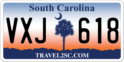 SC license plate VXJ618