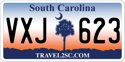 SC license plate VXJ623