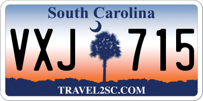 SC license plate VXJ715