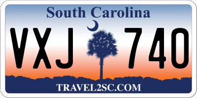 SC license plate VXJ740
