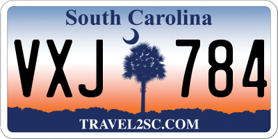 SC license plate VXJ784
