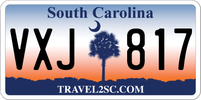 SC license plate VXJ817