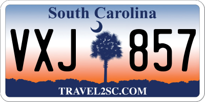 SC license plate VXJ857