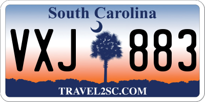 SC license plate VXJ883