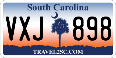 SC license plate VXJ898