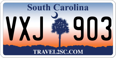 SC license plate VXJ903