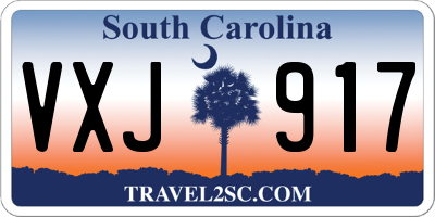 SC license plate VXJ917