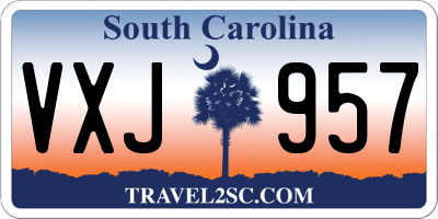 SC license plate VXJ957