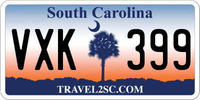 SC license plate VXK399