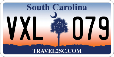 SC license plate VXL079