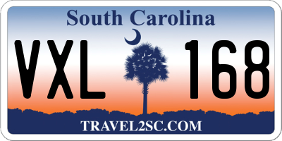SC license plate VXL168