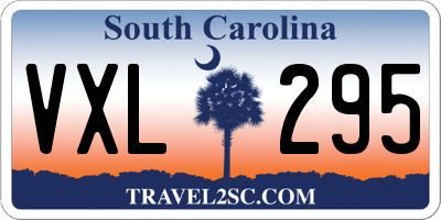 SC license plate VXL295