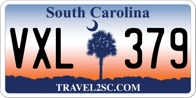 SC license plate VXL379