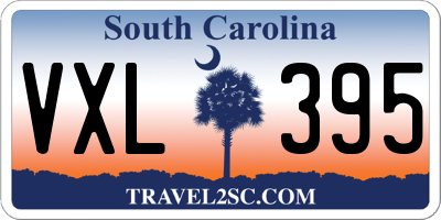 SC license plate VXL395