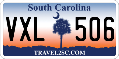 SC license plate VXL506