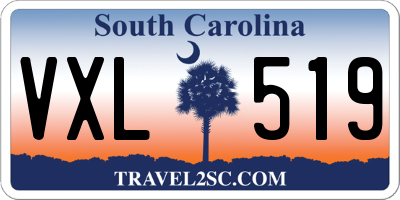 SC license plate VXL519