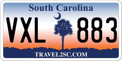 SC license plate VXL883