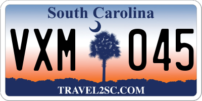 SC license plate VXM045