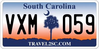 SC license plate VXM059