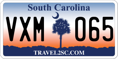 SC license plate VXM065