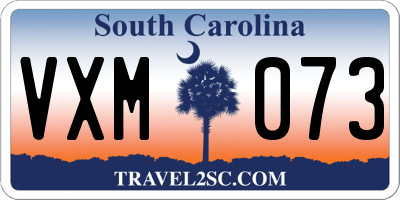 SC license plate VXM073