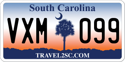 SC license plate VXM099