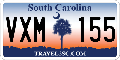 SC license plate VXM155