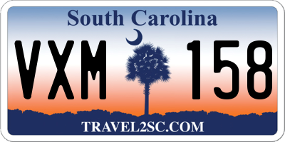 SC license plate VXM158