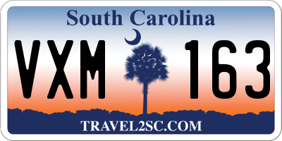 SC license plate VXM163