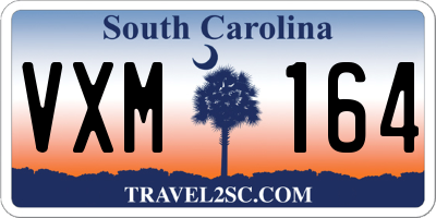 SC license plate VXM164