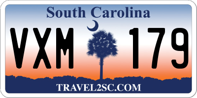 SC license plate VXM179