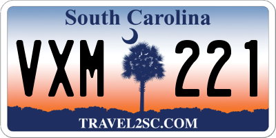 SC license plate VXM221