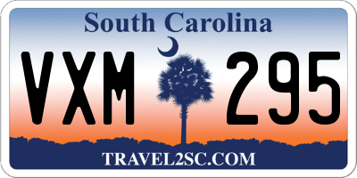 SC license plate VXM295