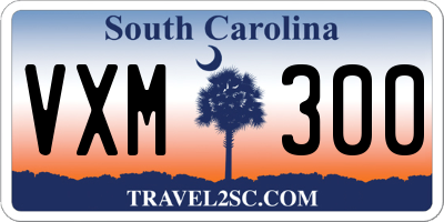 SC license plate VXM300