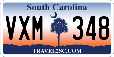 SC license plate VXM348