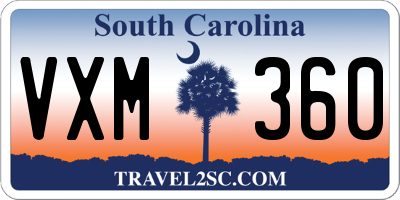 SC license plate VXM360