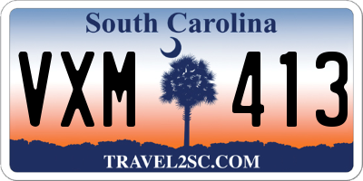 SC license plate VXM413