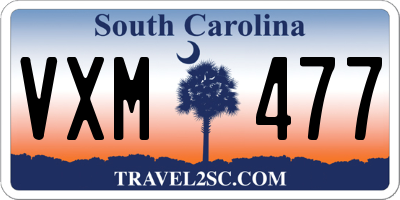 SC license plate VXM477