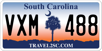 SC license plate VXM488