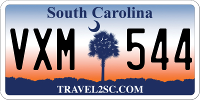 SC license plate VXM544