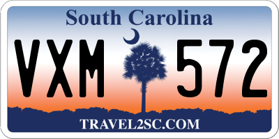 SC license plate VXM572