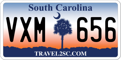 SC license plate VXM656