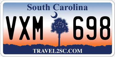 SC license plate VXM698